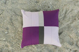 Moody Purples Quilted Pillow Cover